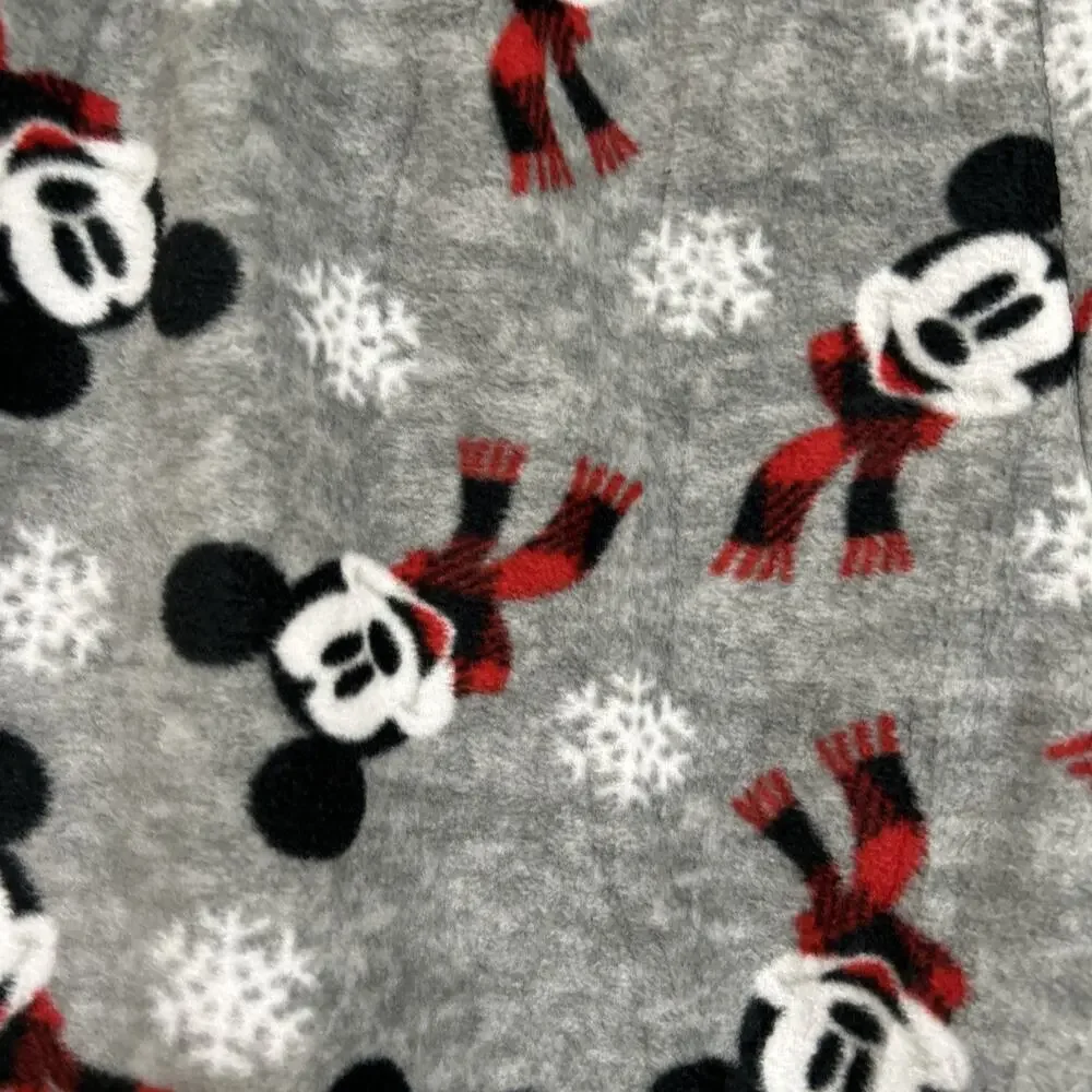 Disney Mickey Mouse Women’s Fleece Pajama Pants Sz L Winter Holiday Theme NWT - Picture 5 of 9